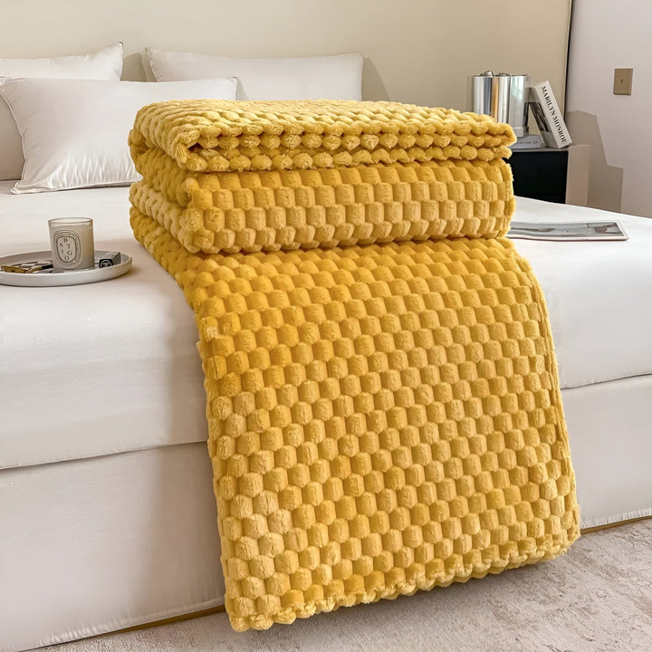 BowLift | Cozy Blanket Nordhavn | Super Soft & Heat Insulating | Easy Care | Microfiber Gray