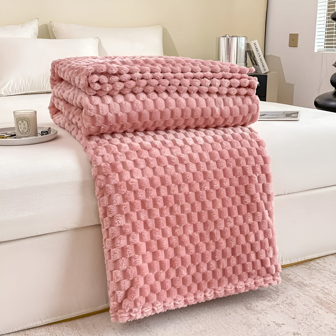 BowLift | Cozy Blanket Nordhavn | Super Soft & Heat Insulating | Easy Care | Microfiber Gray