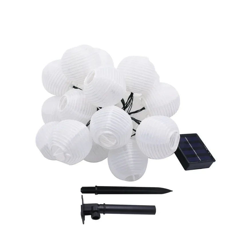 Solar Lantern String Light for Outdoors – Colorful Lanterns for Garden and Patio Lighting | Bowlift