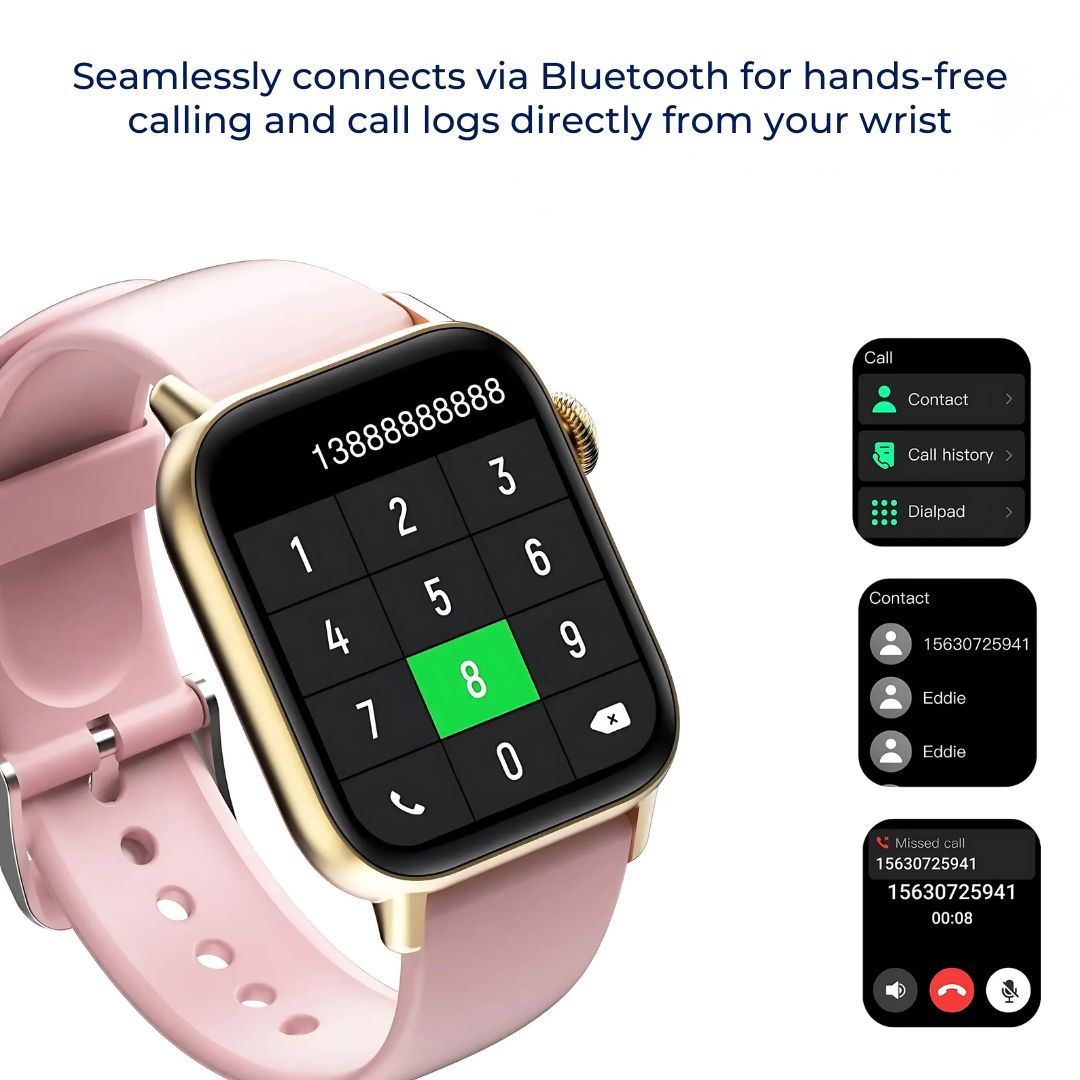 WellnessPro Health Smartwatch | Tracks Heart Rate - Blood Pressure Tracking - Sleep Activity Tracking Bowlift