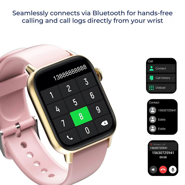 WellnessPro Health Smartwatch | Tracks Heart Rate - Blood Pressure Tracking - Sleep Activity Tracking Bowlift