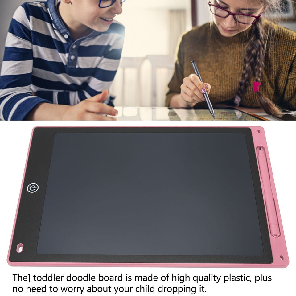 BowLift | 12-inch LCD writing tablet - erasable doodle board for kids, reusable learning notebook