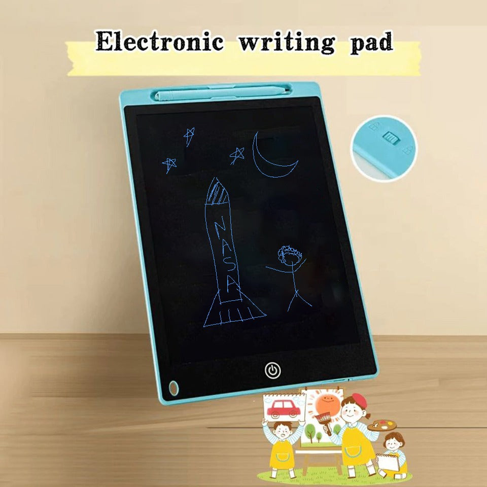 BowLift | 12-inch LCD writing tablet - erasable doodle board for kids, reusable learning notebook
