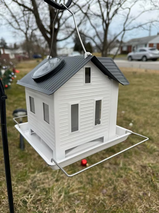BowLift | Solar Bird Feeder Hanging Metal House