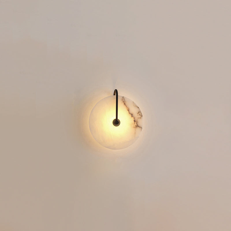 BowLift | White Alabaster Wall Lamp