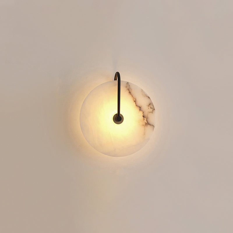 BowLift | White Alabaster Wall Lamp