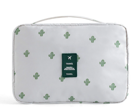 BowLift | Travique Travel Cosmetic Bag | Water Repellent & with Hook | Foldable & Padded | For Women & Men