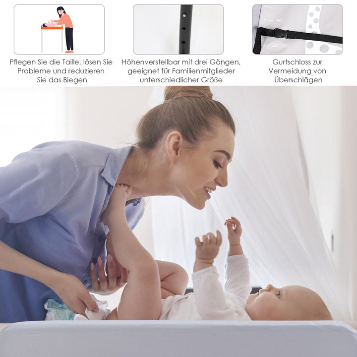 Foldable Changing Table Baby Changing Unit | Bowlift