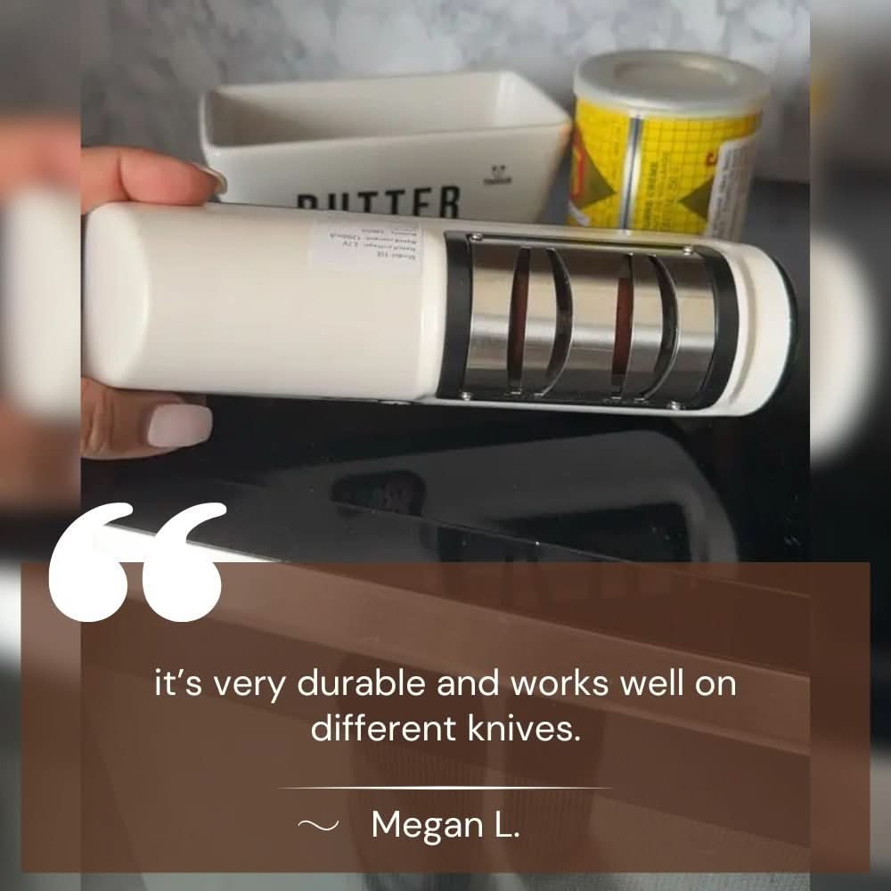 BowLift | Rechargeable 2-Stage Knife Sharpener for Ceramic & Steel Blades