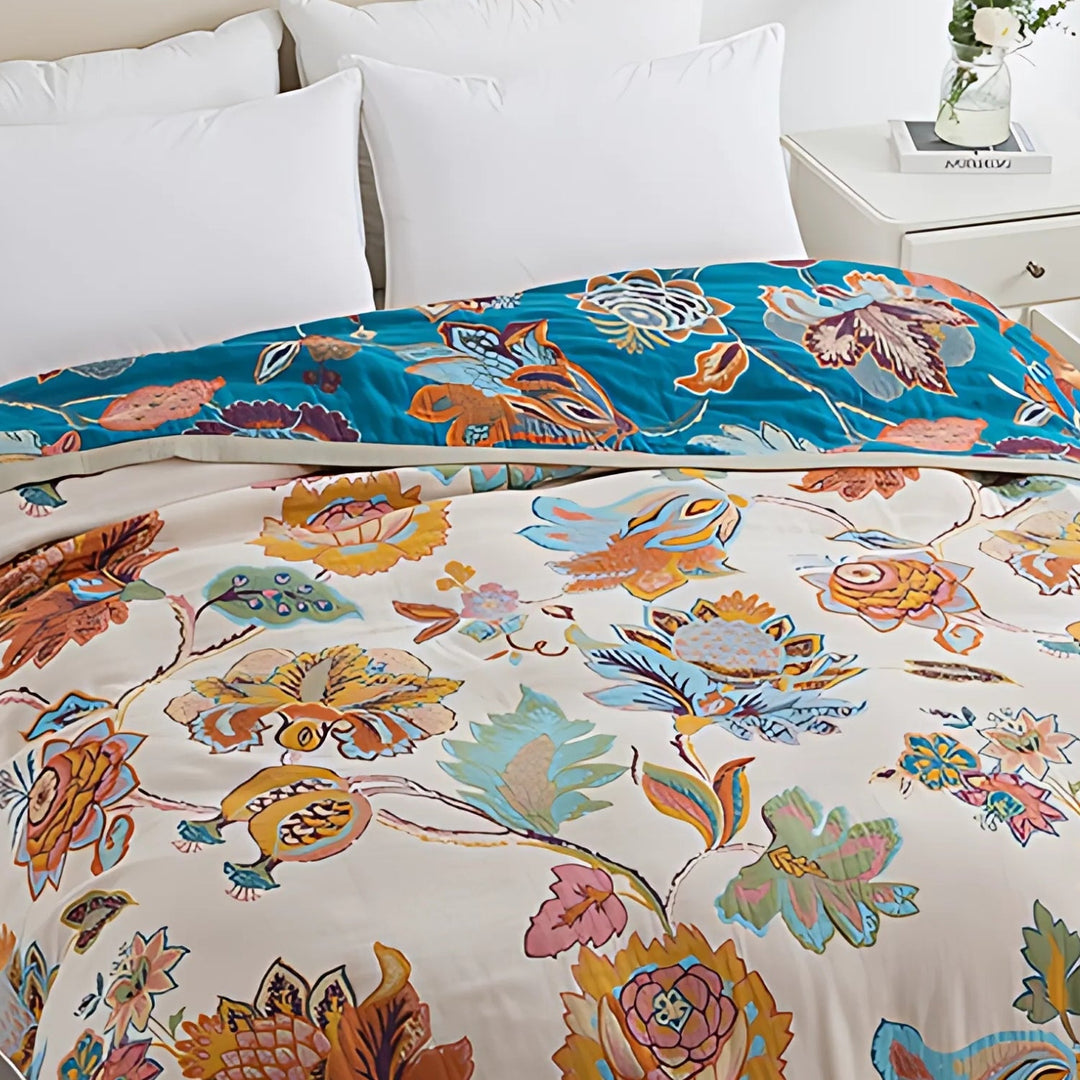 BowLift | Wildbloom Reversible Flora Cotton Blanket