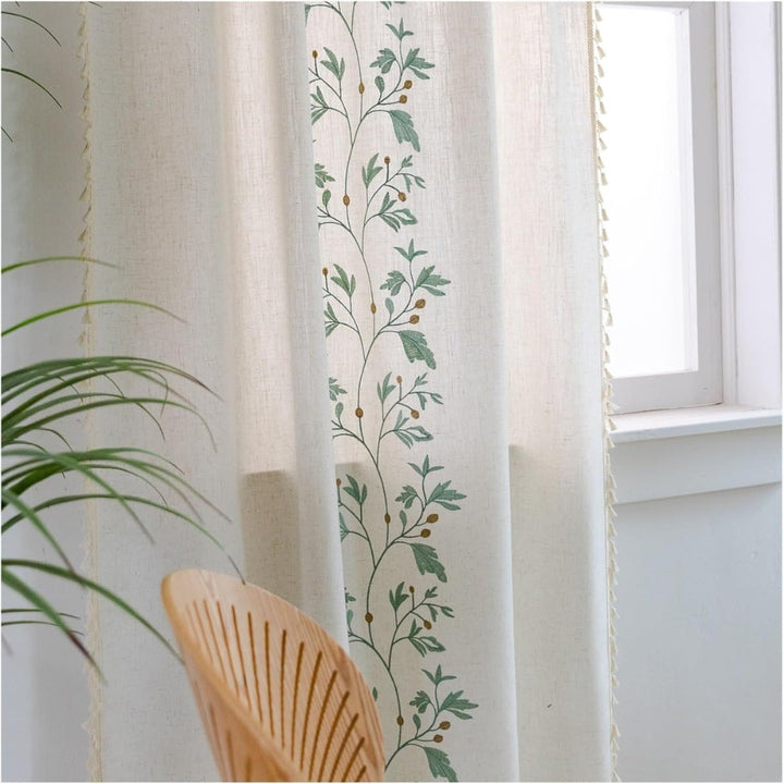 BowLift | Willow Floral Elegance Tassel Curtain