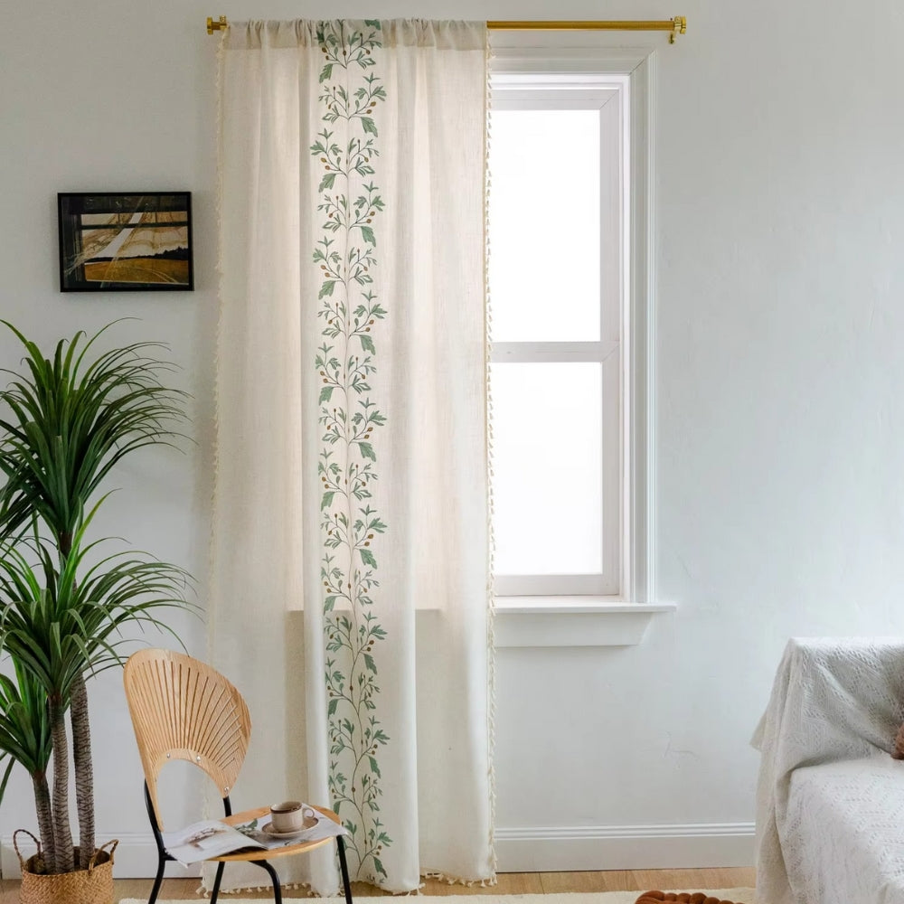 BowLift | Willow Floral Elegance Tassel Curtain