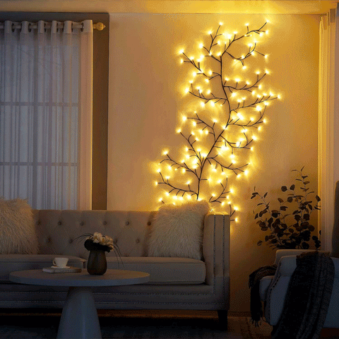 BowLift | Wine LED Garden String Lights – 144 flexible LEDs with 8 modes for indoor and outdoor use