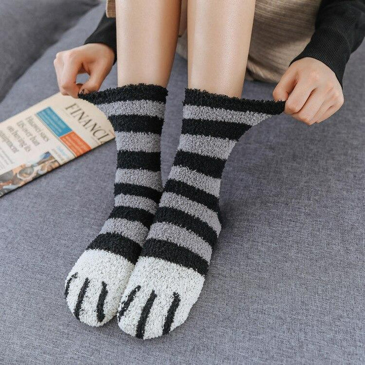 Winter Cat Claws Warm Sleep Floor Socks | Bowlift