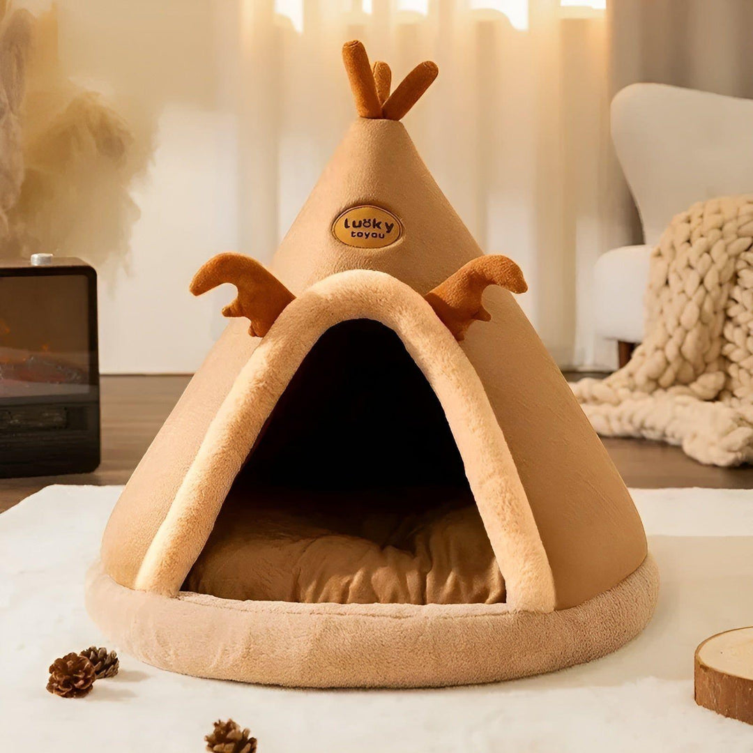 FluffyHaven House - Cozy Tent-like Pet House | Bowlift