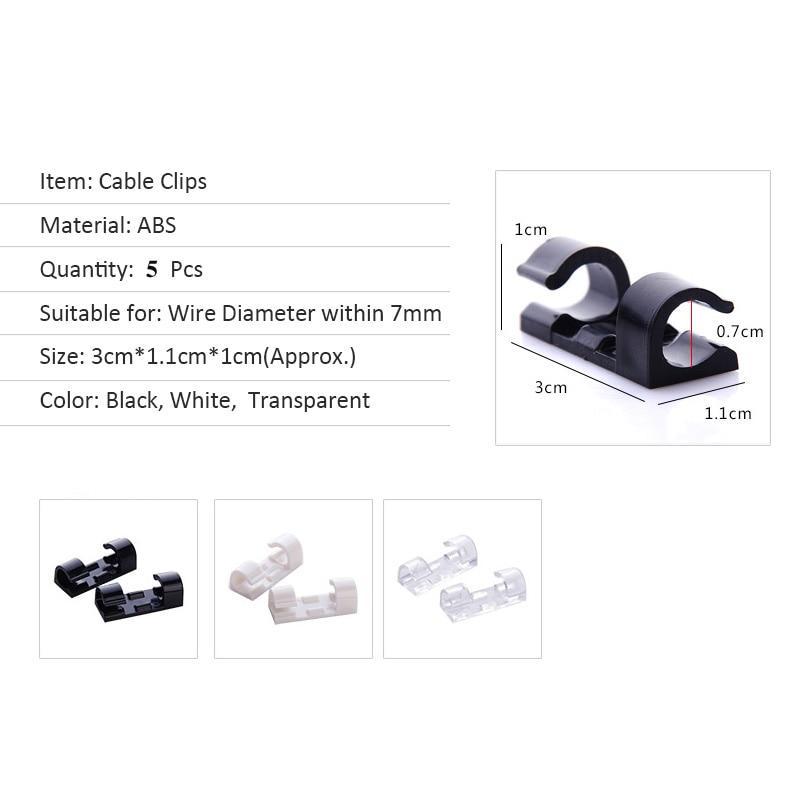 BowLift | IcoolGadgets Wire Cable Clips Organizer Desktop & Workstation Clips Cord Management Holder USB Charging Data Line Cable Winder