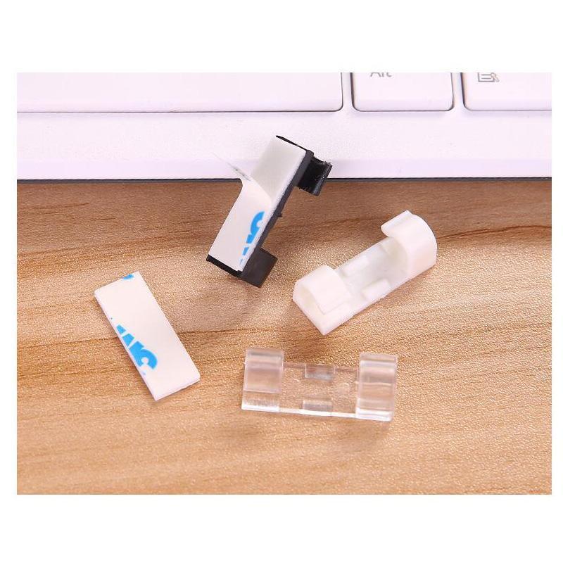 BowLift | IcoolGadgets Wire Cable Clips Organizer Desktop & Workstation Clips Cord Management Holder USB Charging Data Line Cable Winder