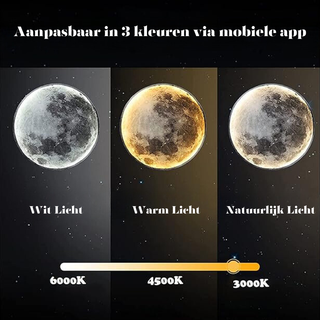 BowLift | LunaGlow – Adjustable Moon Wall Light with LED Ambience