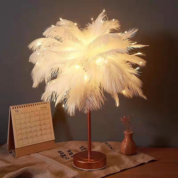 OstrichGlow Nightlight - Unique Mood Lamp with Pink Foot Bowl Lift