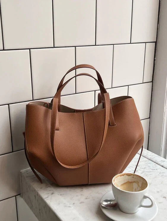 BowLift | Voss – Vintage Leather Shoulder Bag for Women | Spacious, Elegant & Timeless Design