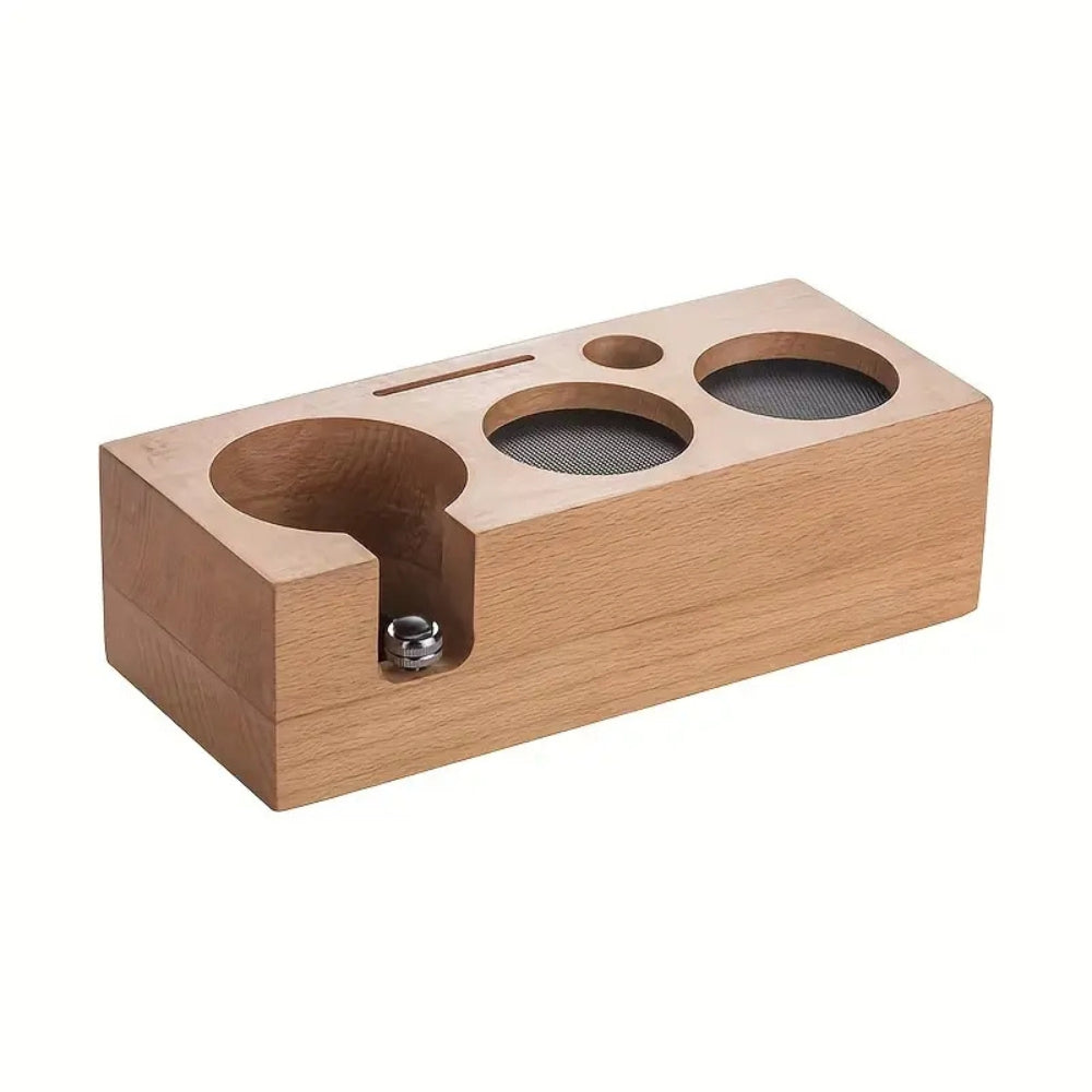 BowLift | Rectangular Wood Coffee Tamper Station