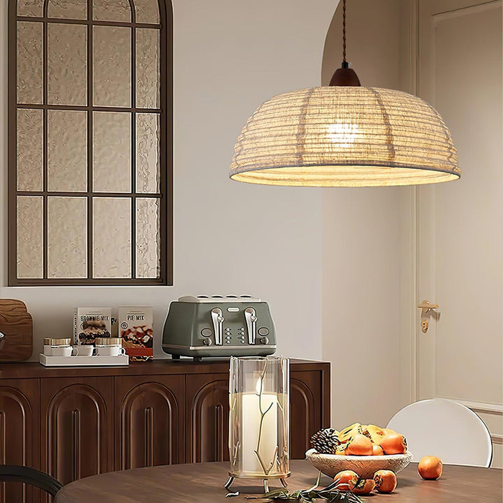 BowLift | Pendant lamp with natural materials and subtle light