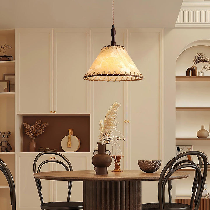 BowLift | Pendant lamp with natural materials and subtle light
