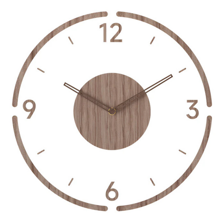 BowLift | Wood Modern Silent Wall Clock