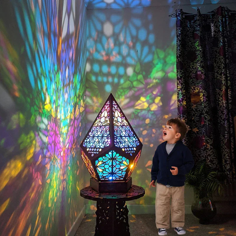 BowLift | PrismaGlow Holographic LED Projector Lamp - Colorful Ambient Lighting