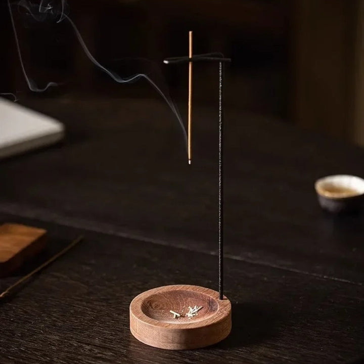 BowLift | Wooden Incense Burner with Metal Holder
