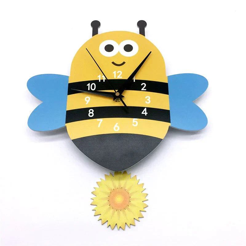 BowLift | Wall Clock - ZooTime - Cute Animal Design - Perfect for Children's Room