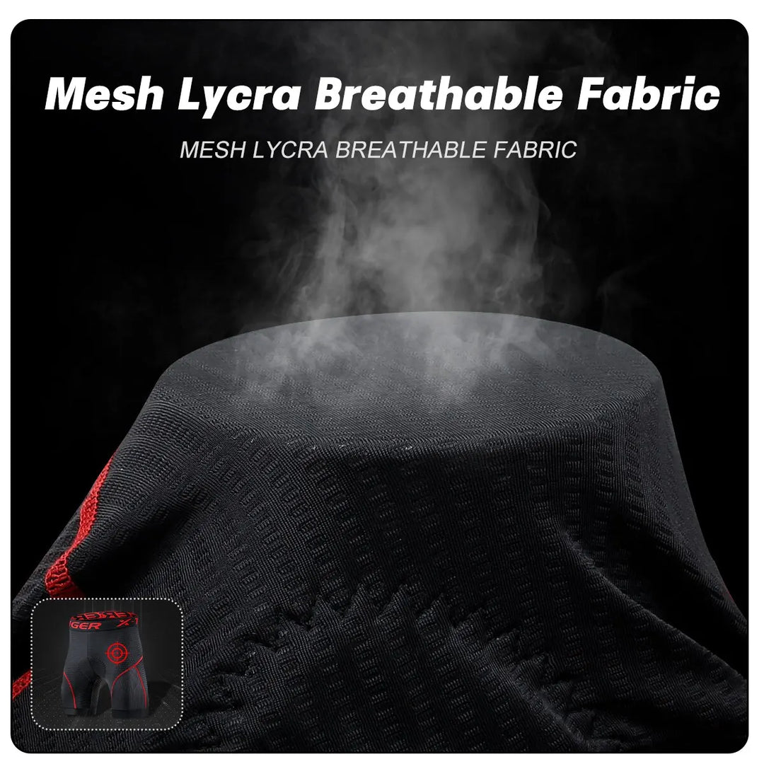 BowLift | Breathable Mesh Cycling Shorts with Gel Padding | Shockproof Cycling Shorts for Men