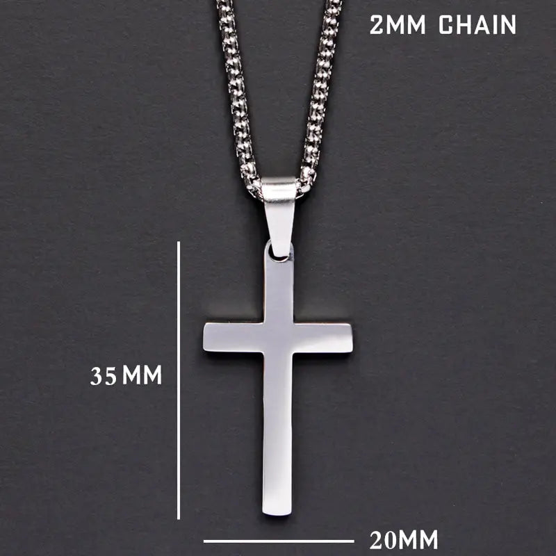Classic Cross Men's Necklace Bowlift