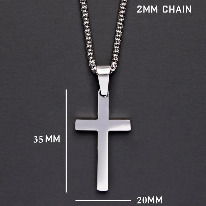 Classic Cross Men's Necklace Bowlift
