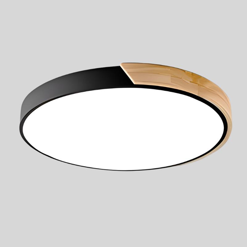 BowLift | Nordic Wooden Macaroon Ceiling Light | Ø 23-30 cm, Metal and Wood
