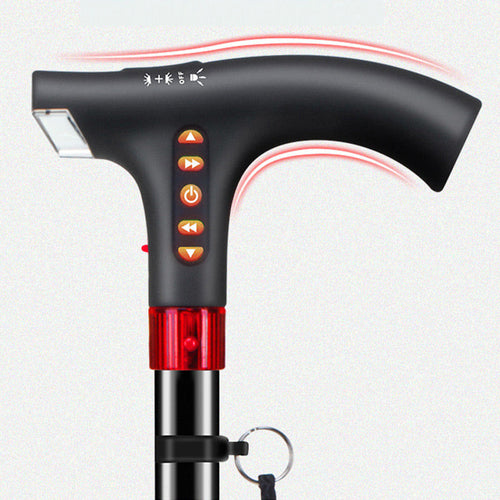 BowLift | Smart Walking Stick | LED Light Radio Emergency Alarm | Adjustable