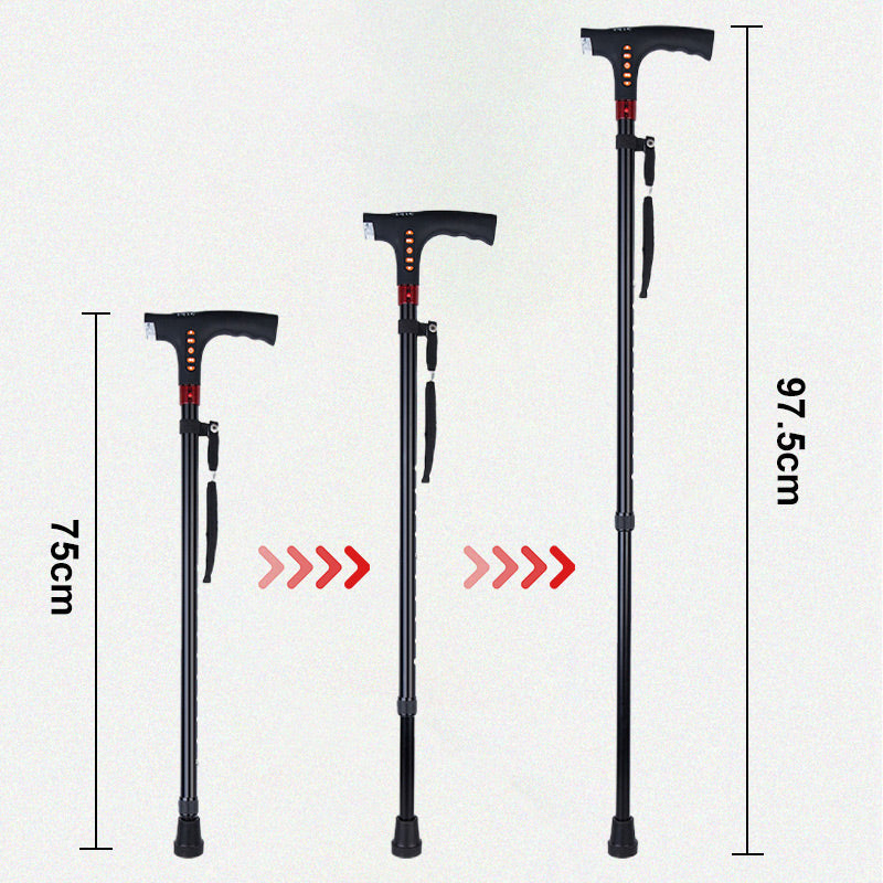 BowLift | Smart Walking Stick | LED Light Radio Emergency Alarm | Adjustable