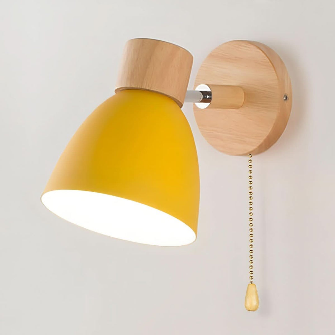 BowLift | Nordic Wall Lamp made of Wood with Pull Switch