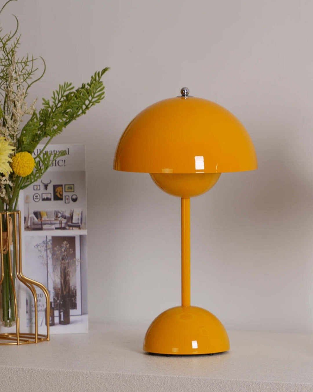 BowLift | NordLight – LED Table Lamp Scandinavian Design, dimmable and sustainable in metal