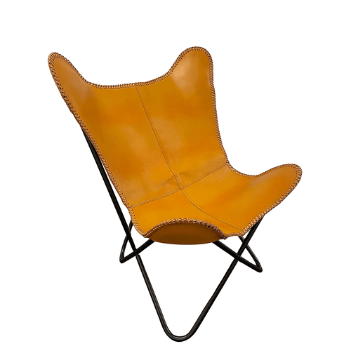 Bat chair made of real leather (available in different colors) | Bowlift