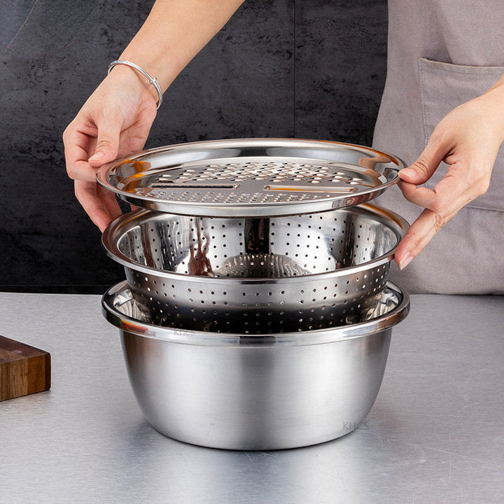 Master Chop - Stylish 3-in-1 Cutting Drawer made of stainless steel Bowlift