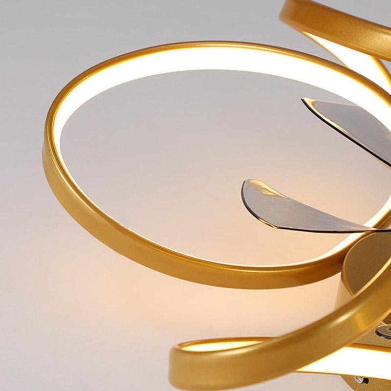 BowLift | Stylish LED Ceiling Fan with Remote and Floral Decoration