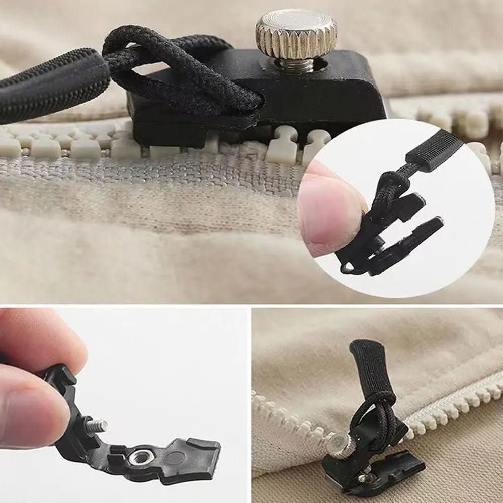 BowLift | Zipper Repair Set – 6-piece for Clothing, Bags & Tents – Quick & No Sewing