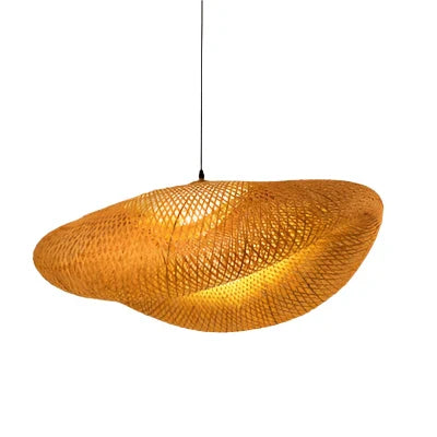 Rattan Chandelier | Handmade Boho Pendant Lamp for Dining Room & Living Room | Bowlift