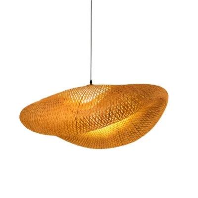 Rattan Chandelier | Handmade Boho Pendant Lamp for Dining Room & Living Room | Bowlift