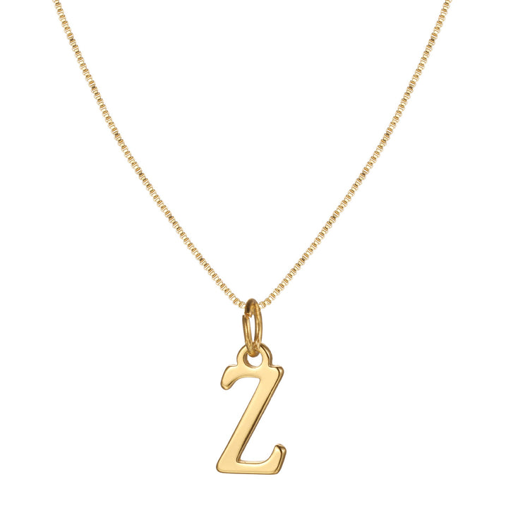 BowLift | 14k Minimal Serif Initial Necklace