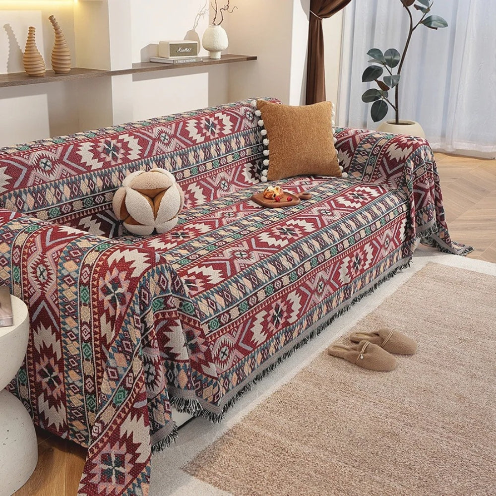 BowLift | Zarela Boho Chenille Sofa Cover