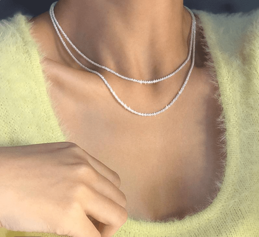 BowLift | Delicate necklace set in 925 silver for elegant style