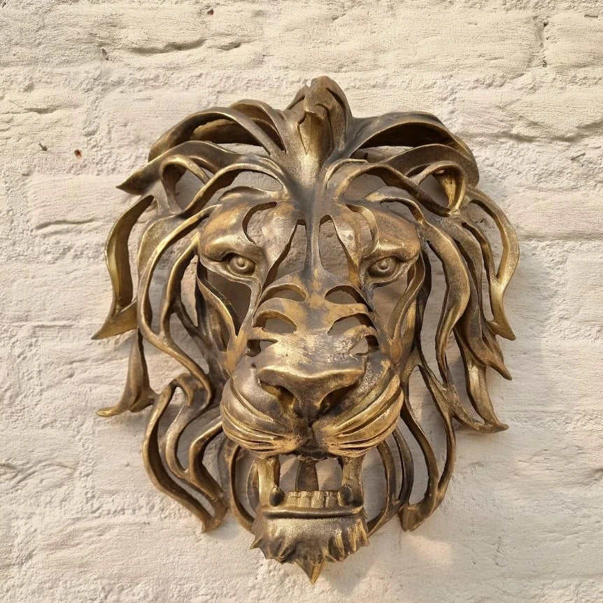 BowLift | RegalRoar Lion - Lion Head Wall Sculpture