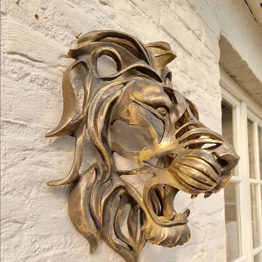 BowLift | RegalRoar Lion - Lion Head Wall Sculpture